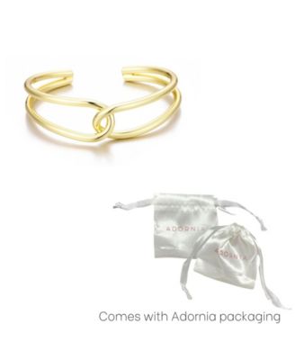 14K Gold Plated Overlapping Cuff Bracelet