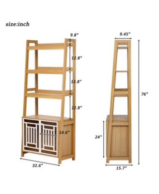 Dog Crate Ladder Bookcase