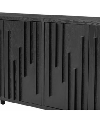 59.8" 4-Door Sideboard - Farmhouse Buffet/TV Stand