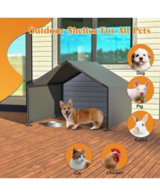 Dog Shade Shelter Portable Pet Tent Gray