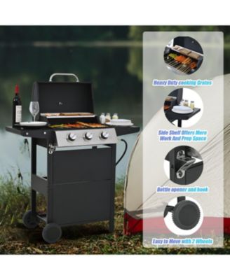 Propane Gas Grill 3 Burner Stainless Steel BBQ