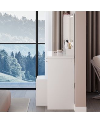 41" LED Mirror Vanity Table with Stool