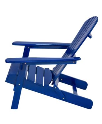 Acacia Wood Folding Adirondack Chair - Rustic Design