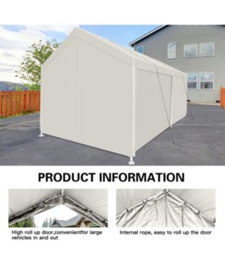 12x20 Heavy Duty Portable Carport - White