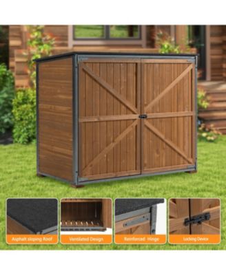 Outdoor Storage Cabinet - Brown