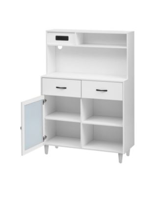 White Solid Wood Sideboard