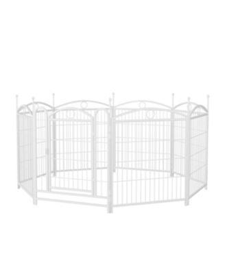 Dog Playpen 32-Inch 8-Panel Metal Pet Fence