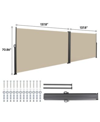 Retractable Side Awning 276" Beige