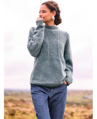 Women's British Wool Gansey Sweater