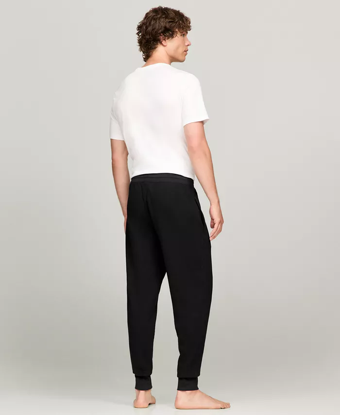 Men's Classic-Fit Waffle-Knit Thermal Pajama Joggers - thumbnail 3