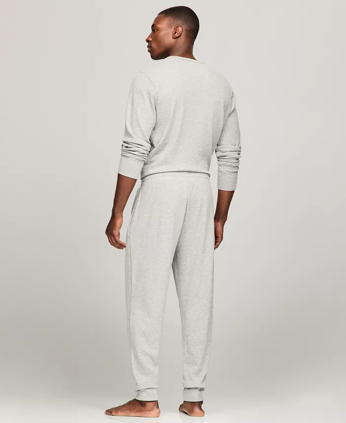 Men's Classic-Fit Waffle-Knit Thermal Pajama Joggers - thumbnail 7