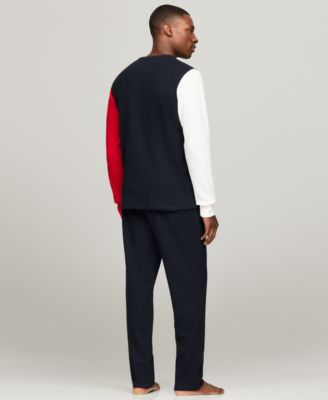 Men's Thermal Logo Long-Sleeve Pajama Shirt