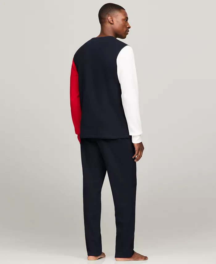 Men's Thermal Logo Long-Sleeve Pajama Shirt - thumbnail 4