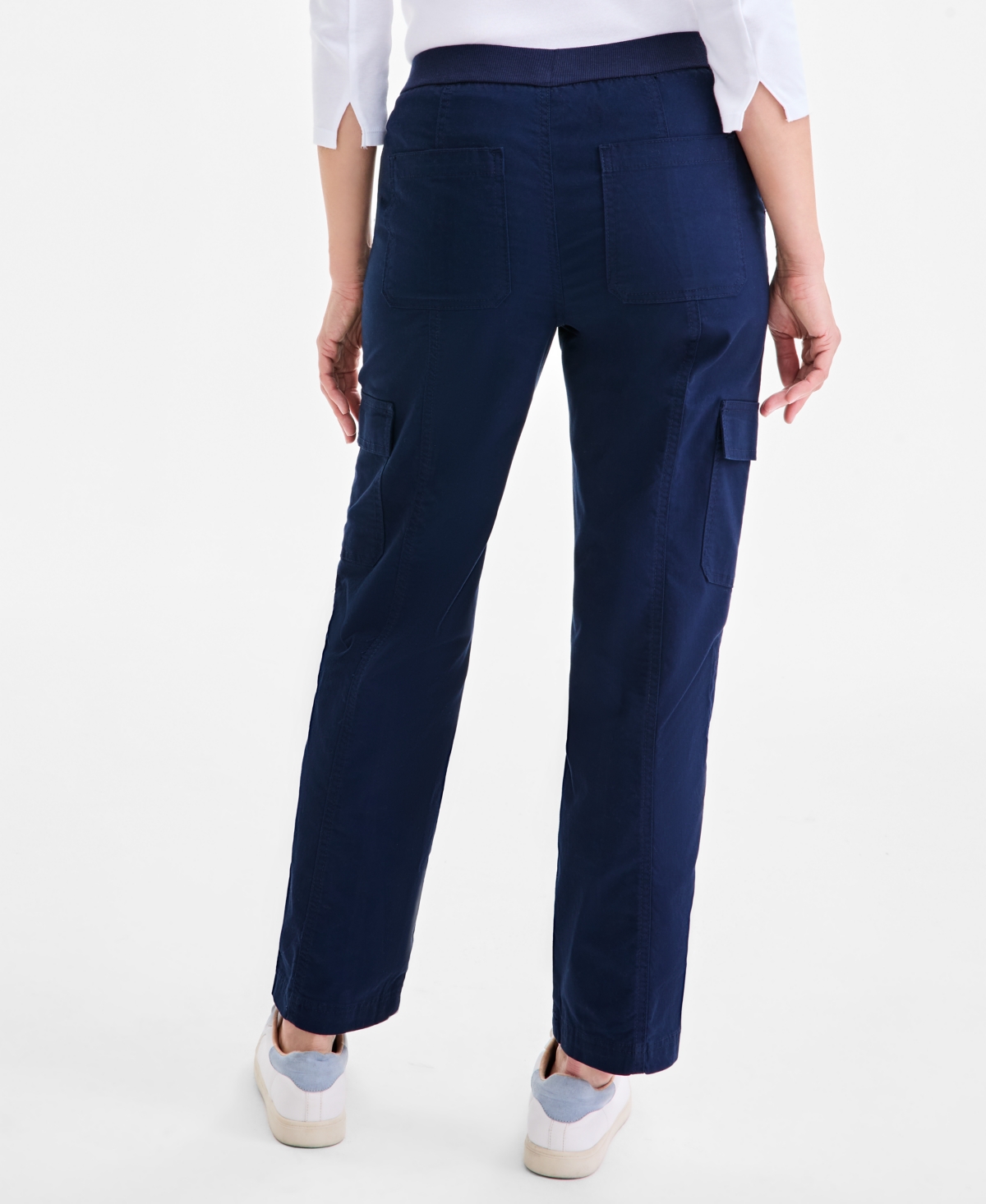 Style & Co Women's Comfort-waist Utility Cargo Pants, Macy's Exclusive In Black