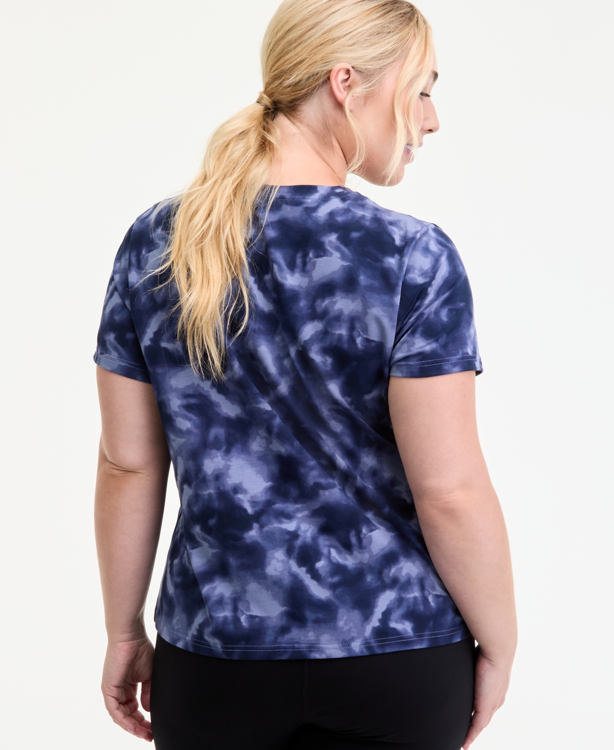 Id Ideology Plus Size Essential Cotton Short-sleeve T-shirt, Exclusively At Macy's