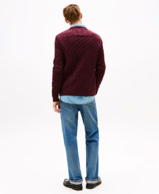 Men's Classic Cable Crewneck Sweater