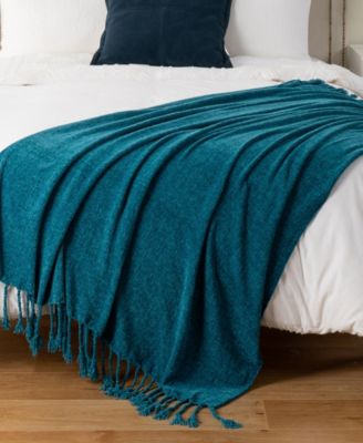 Fringe Tassels Chenille Throw, 50" x 60"