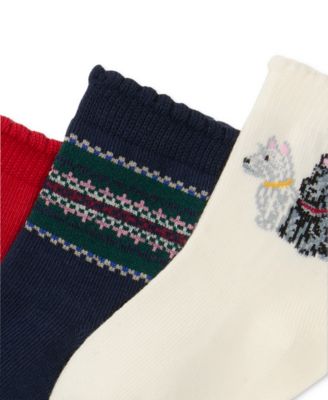 Baby 3-Pk. Scottie Dog Socks