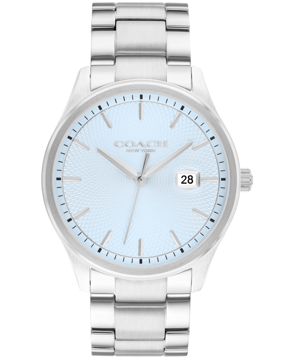 Мужские часы-браслет Oliver Silver Tone из нержавеющей стали, 41 мм