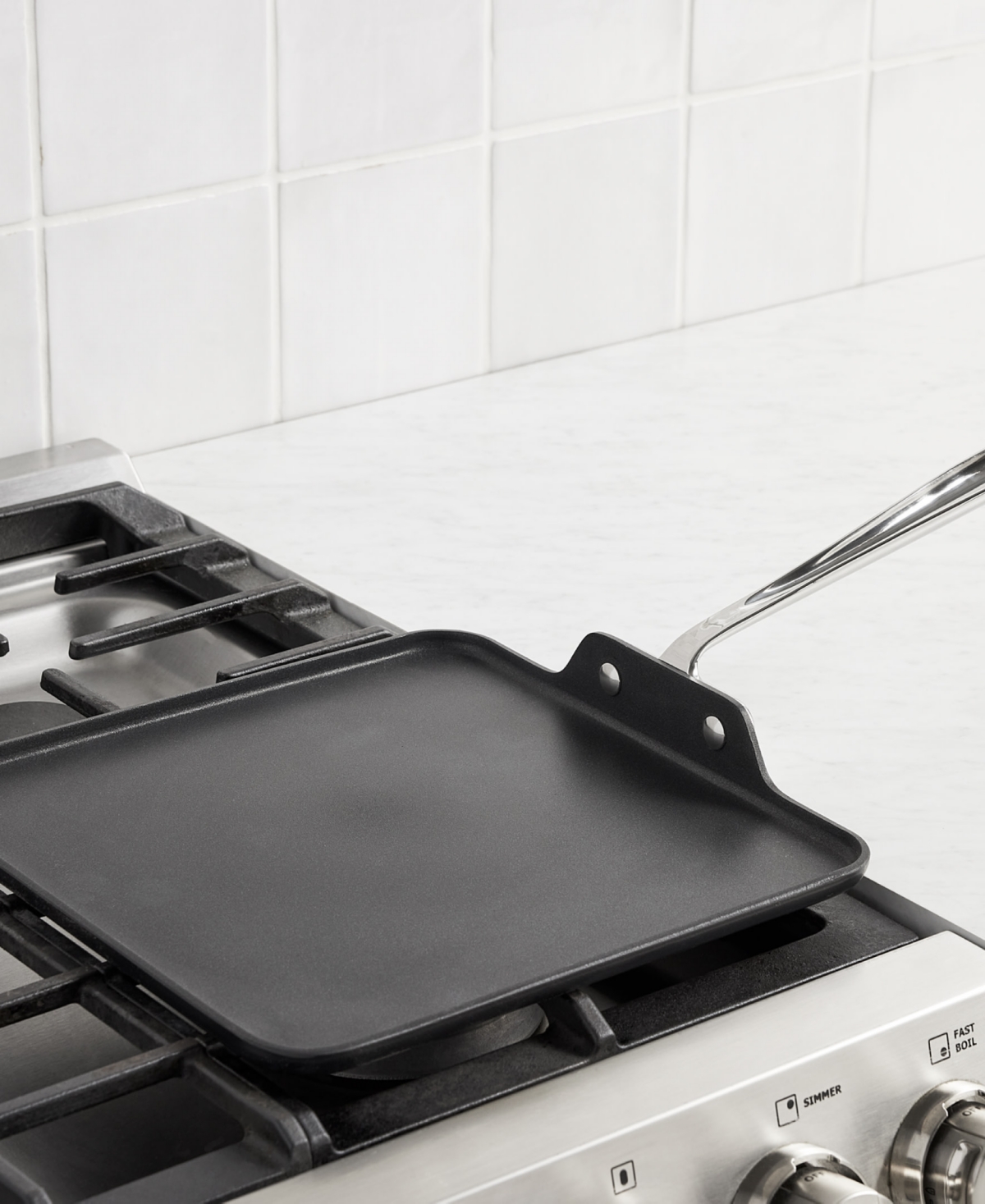 All-clad Ha1 Expert Cookware 11" Nonstick Square Griddle In Black