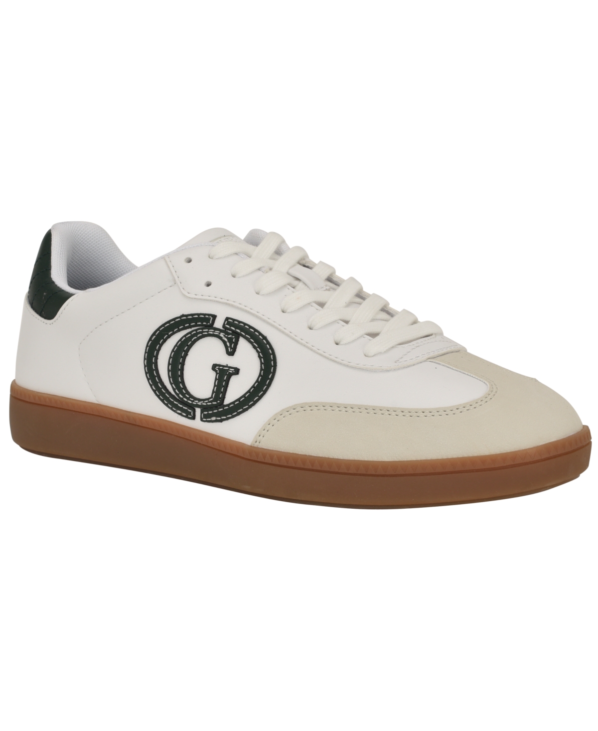 Guess Men's Borge T-toe Fashion Lace Up Sneakers In White