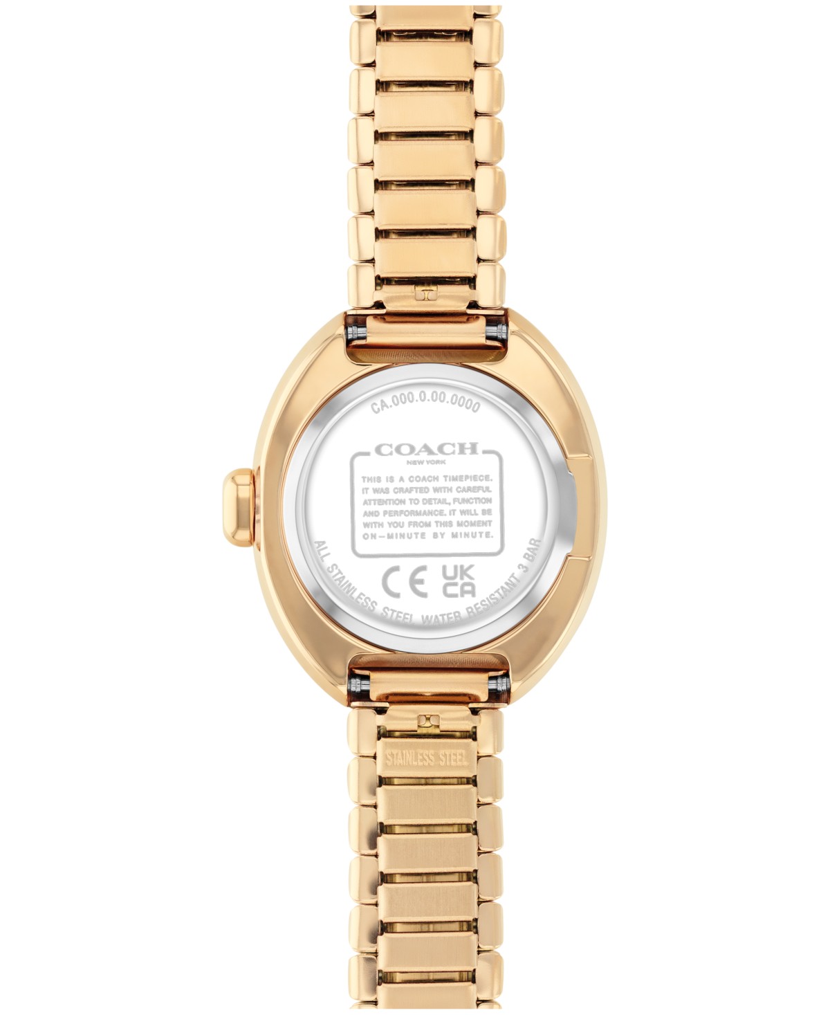 Часы COACH Women's Sammy Gold Tone Stainless Steel Stretch Bracelet Watch, 22.5mm — фото 3
