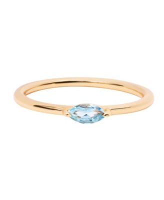 Marquise Birthstone Ring - September Sapphire - Blue topaz 69$