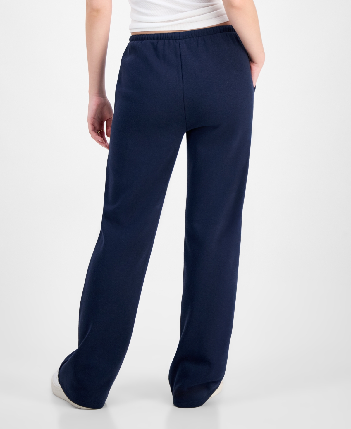 Planet Heart Juniors' Novelty Flare Fleece Sweatpants In Blue