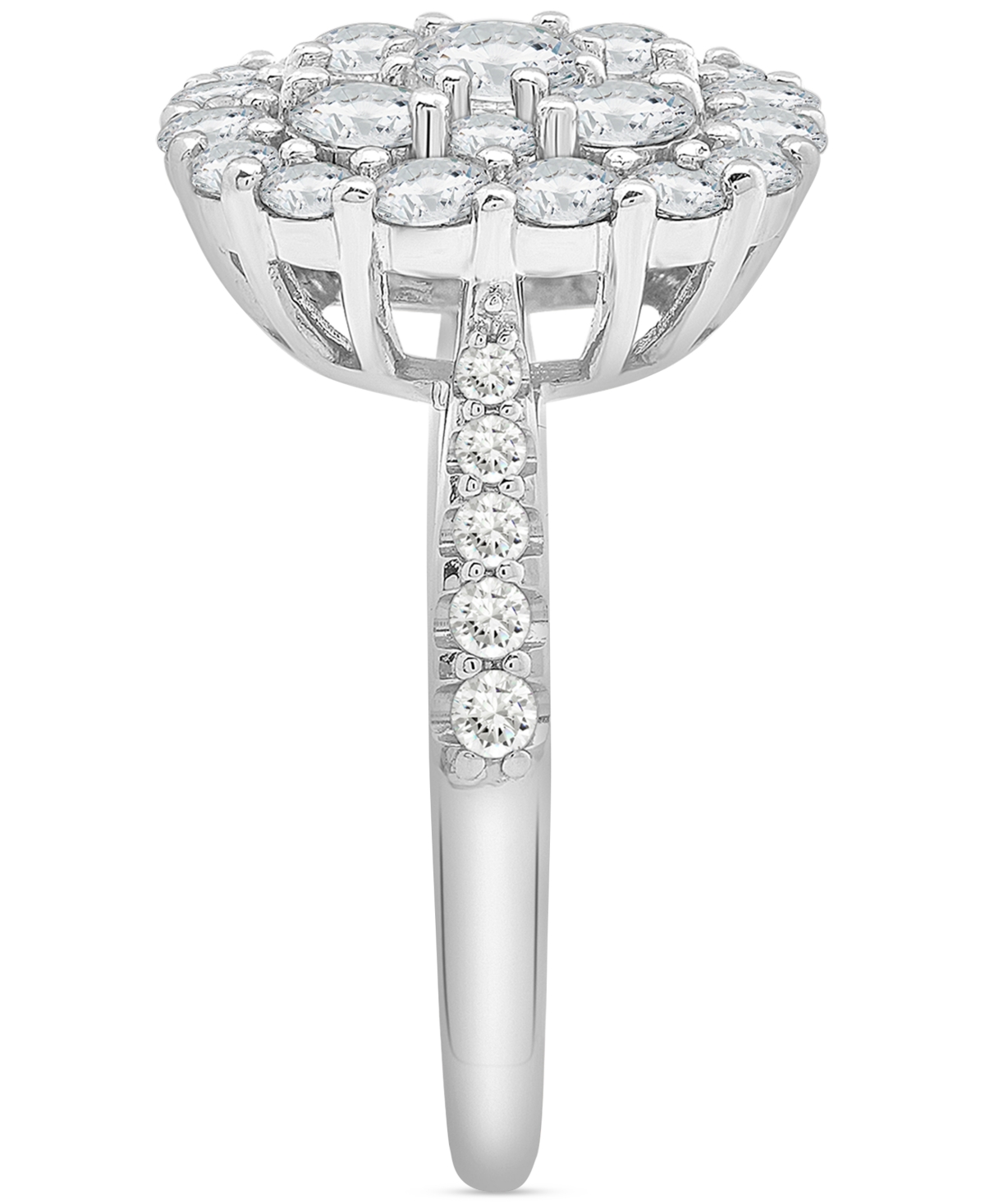 Wrapped In Love Diamond Cluster Ring (2 Ct. T.w.) In 14k White Gold, Exclusively At Macy's In Gold