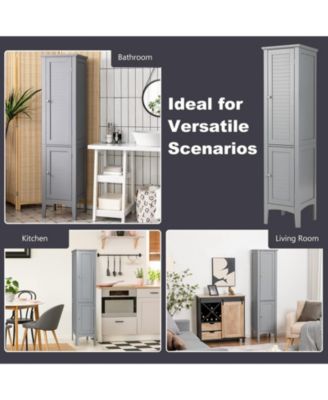 Freestanding Bathroom Storage Cabinet for Kitchen and Living Room