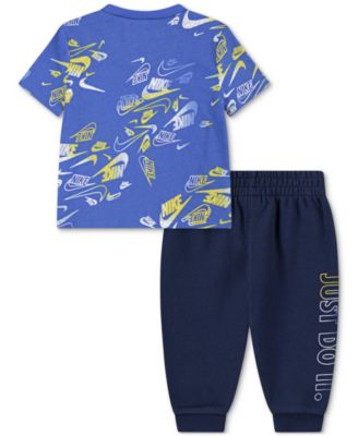 Baby Boys Printed Reveal T-Shirt & Pants, 2 Piece Set