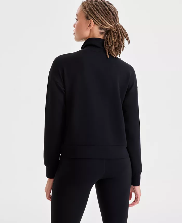 Women's Relaxed Butter Soft Funnel-Neck Zip-Front Sweater - thumbnail 10