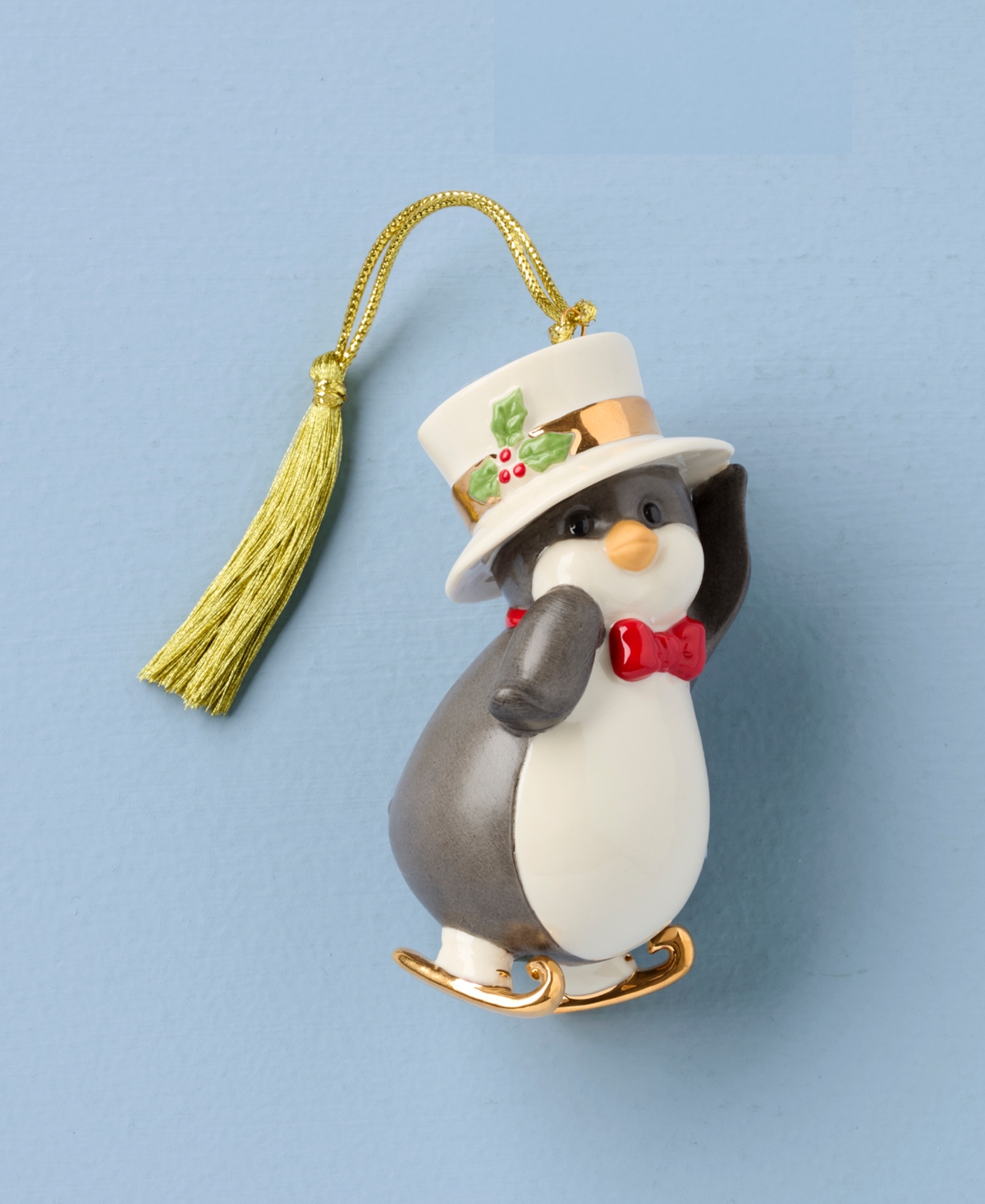 Lenox Penguin Ornament In Multi
