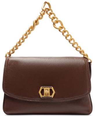 Arezzo - Medium Leather Chain Handle Crossbody Bag