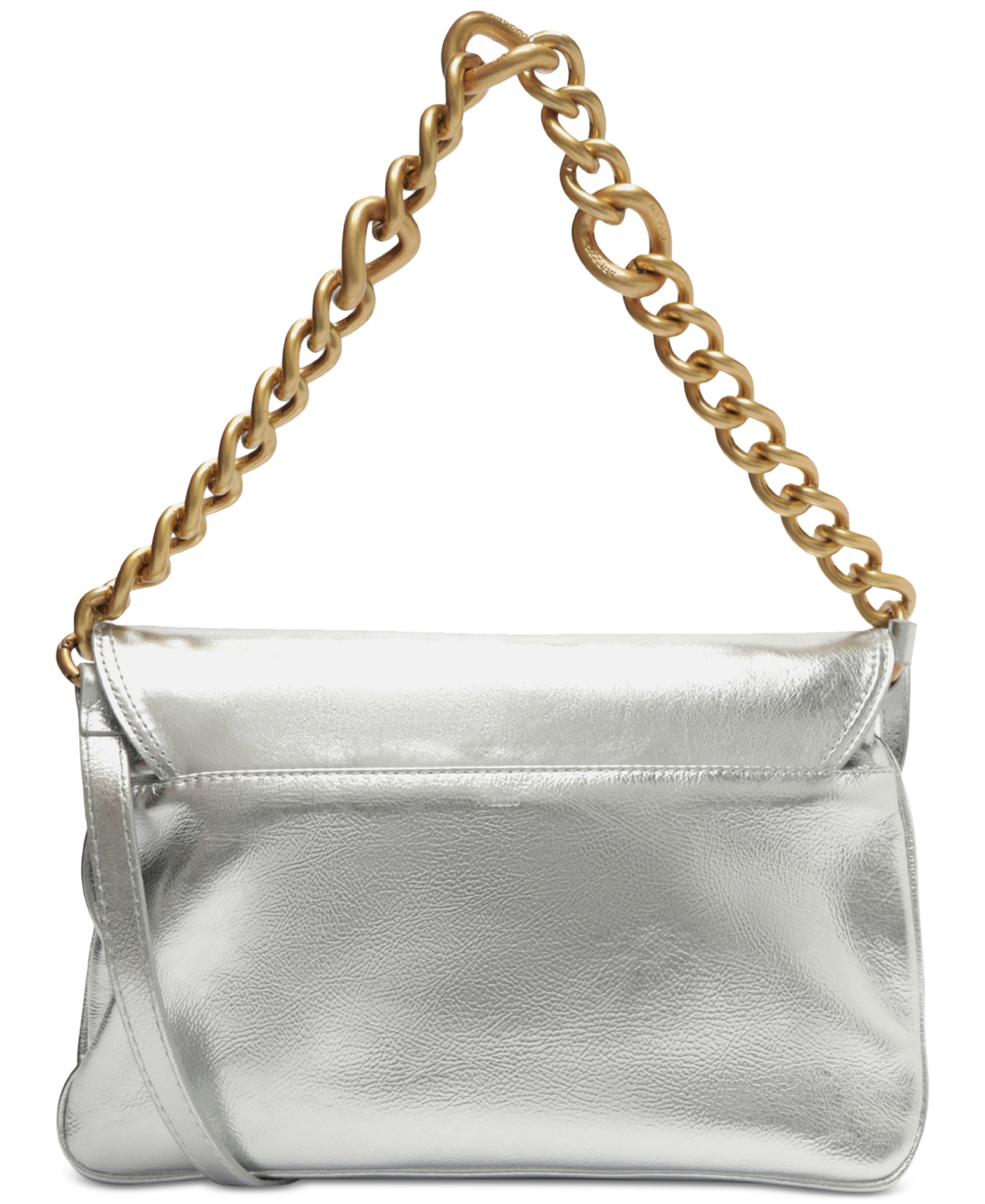 Arezzo Ivy Large Leather Crossbody In Gray