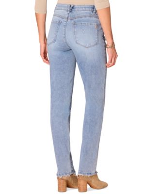 Women's High-Rise Ab-Solution Straight-Leg Jeans 