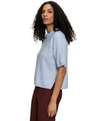 Women's Perfect Cotton Short-Sleeve Sweater