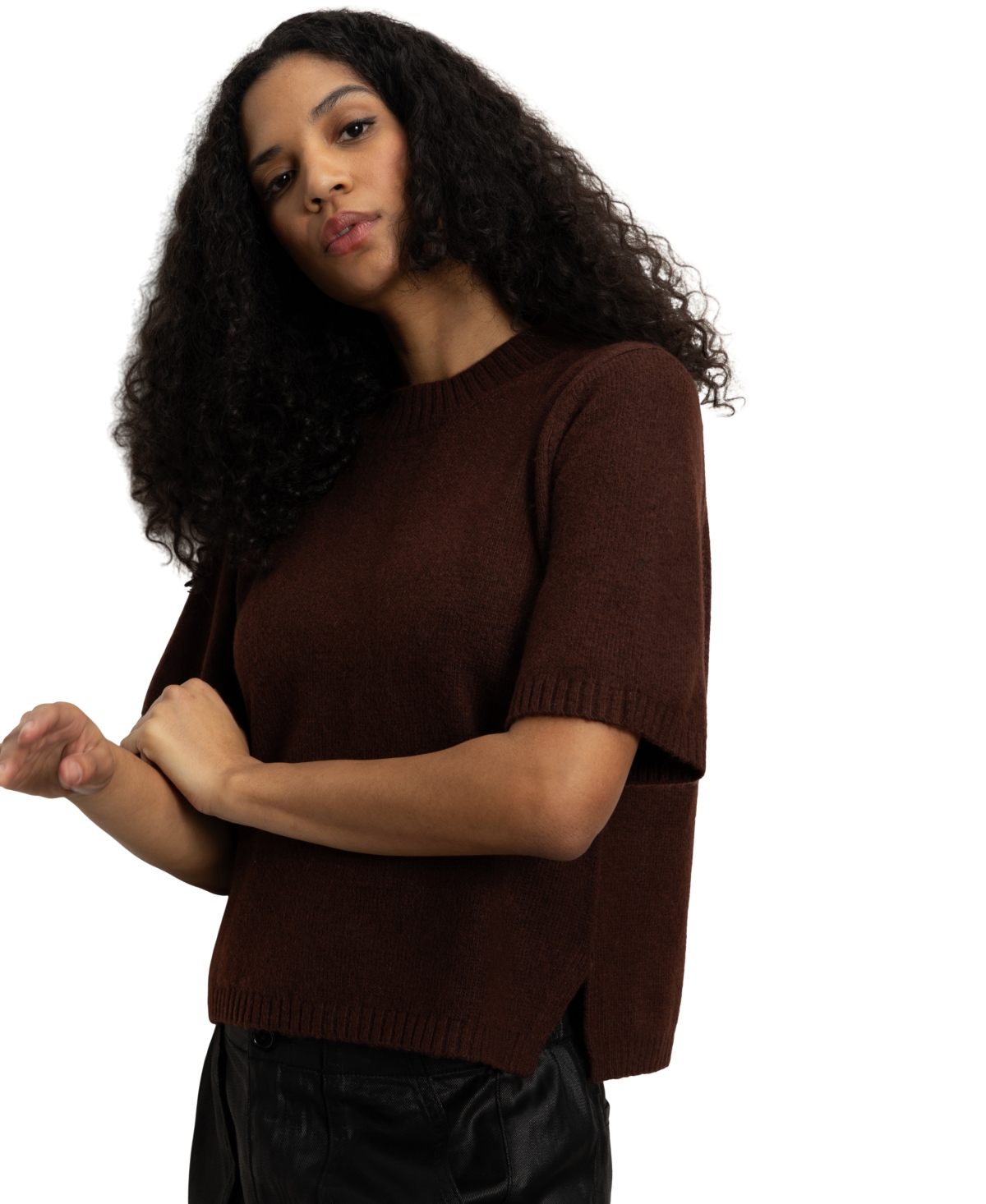Sanctuary Women's Perfect Cotton Short-sleeve Sweater