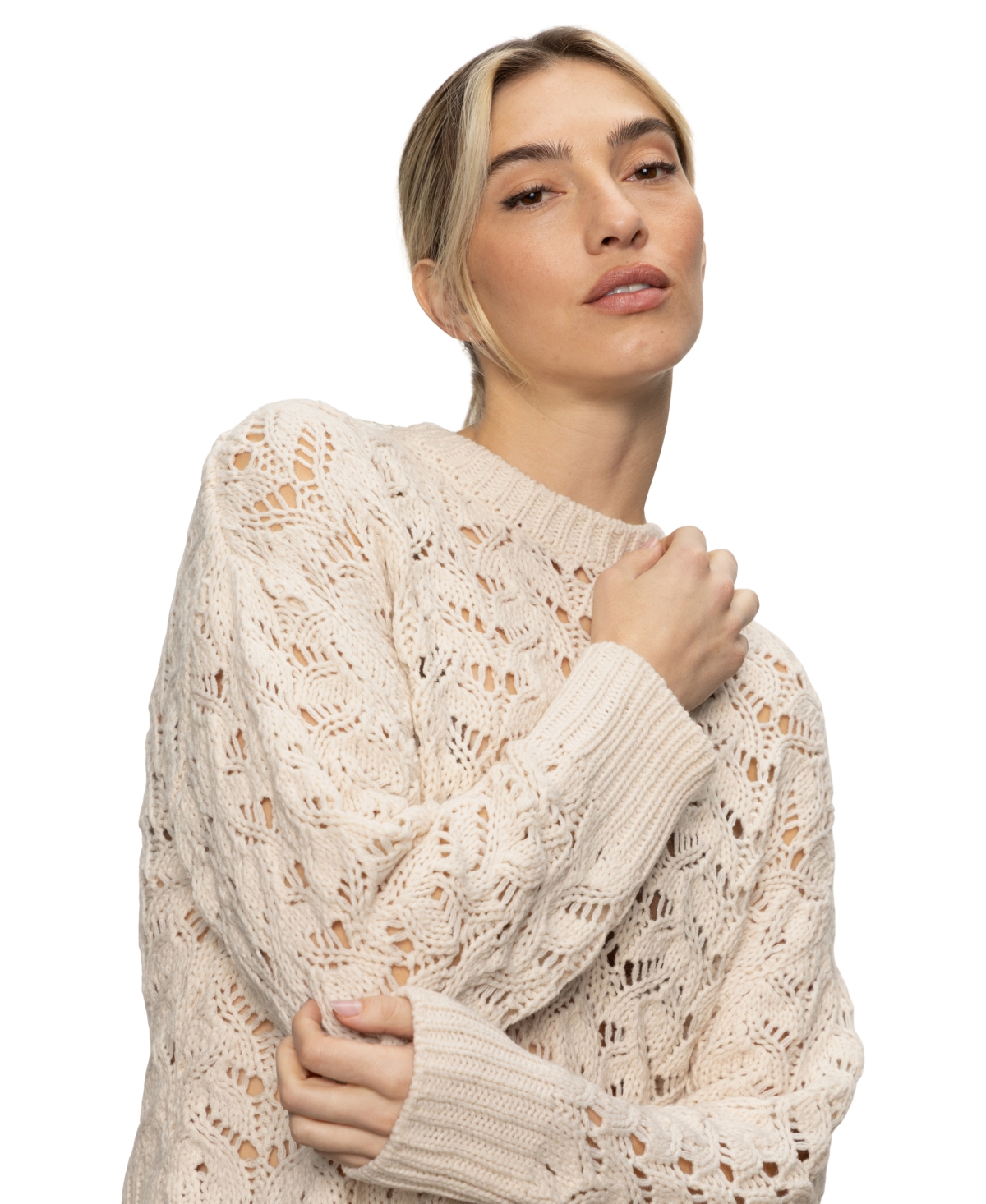 Sanctuary Women's Boheme Open-knit Sweater In Brown
