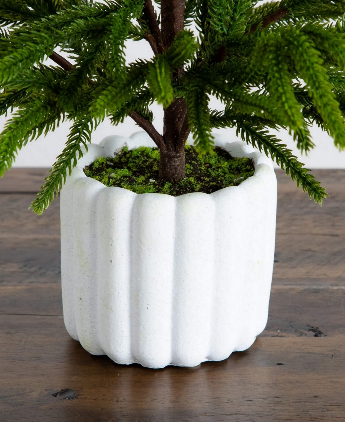 Nearly Natural 22in. Artificial Real Touch Norfolk Island Pine In In Green