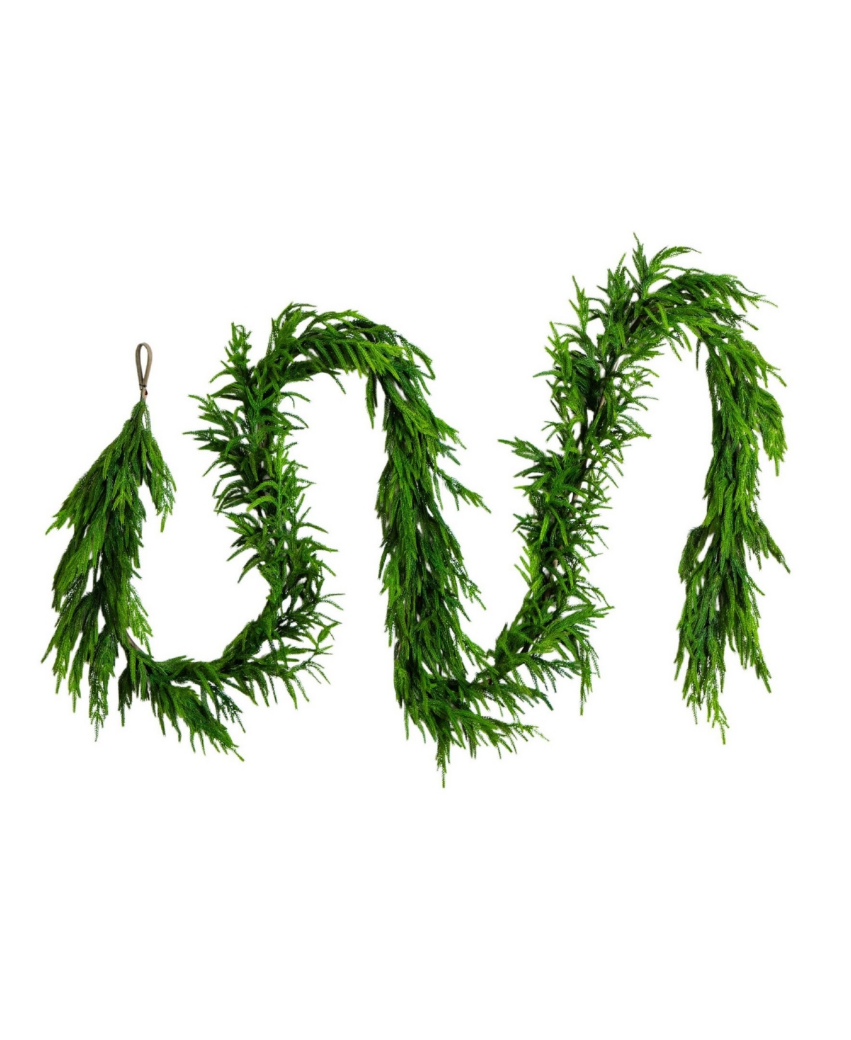 Nearly Natural 15" Artificial Touch Norfolk Island Pine Garland With Natural Look In Green
