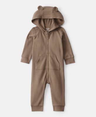 Carter's - Baby Boys Bear Long-Sleeve Thermal Jumpsuit