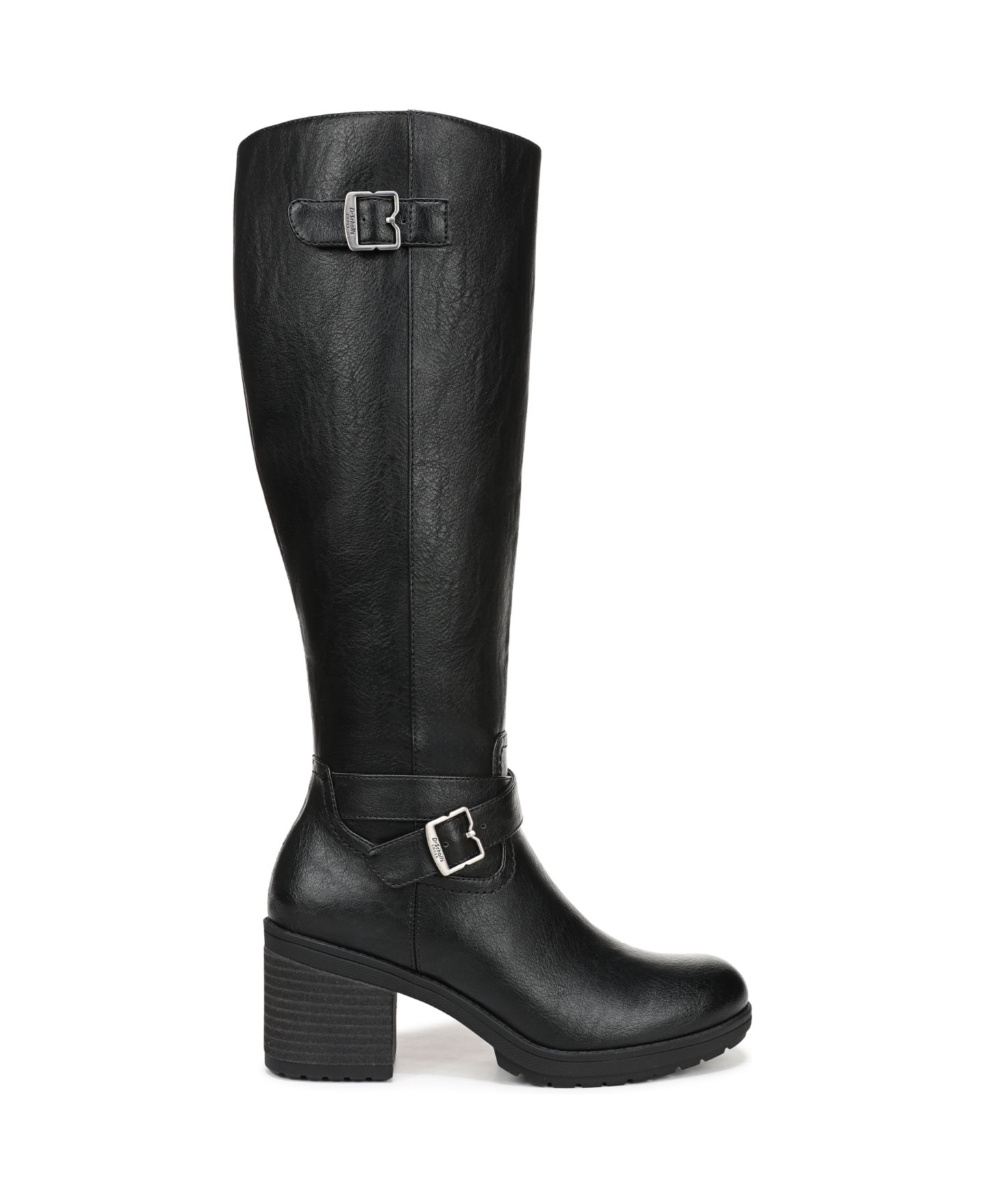 Женские ботинки Dr. Scholl's Prairie Zip Tall, цвет: Чёрная искусственная кожа — фото 2
