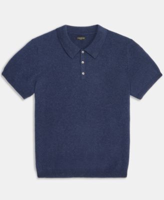 Men's Regular-Fit 100% Cashmere Sweater Polo Shirt, Macy's Exclusive