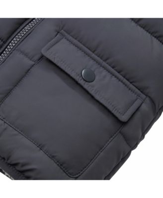 Baby Boys Sherpa Fleece Lined Puffer Jacket 6-24M