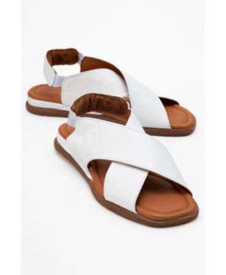 Broods Elastic Leather Slip On Sandals (Women)