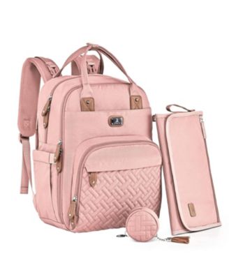 Diaper Bag Backpack with Portable Changing Pad, Pacifier Case and Stroller Straps