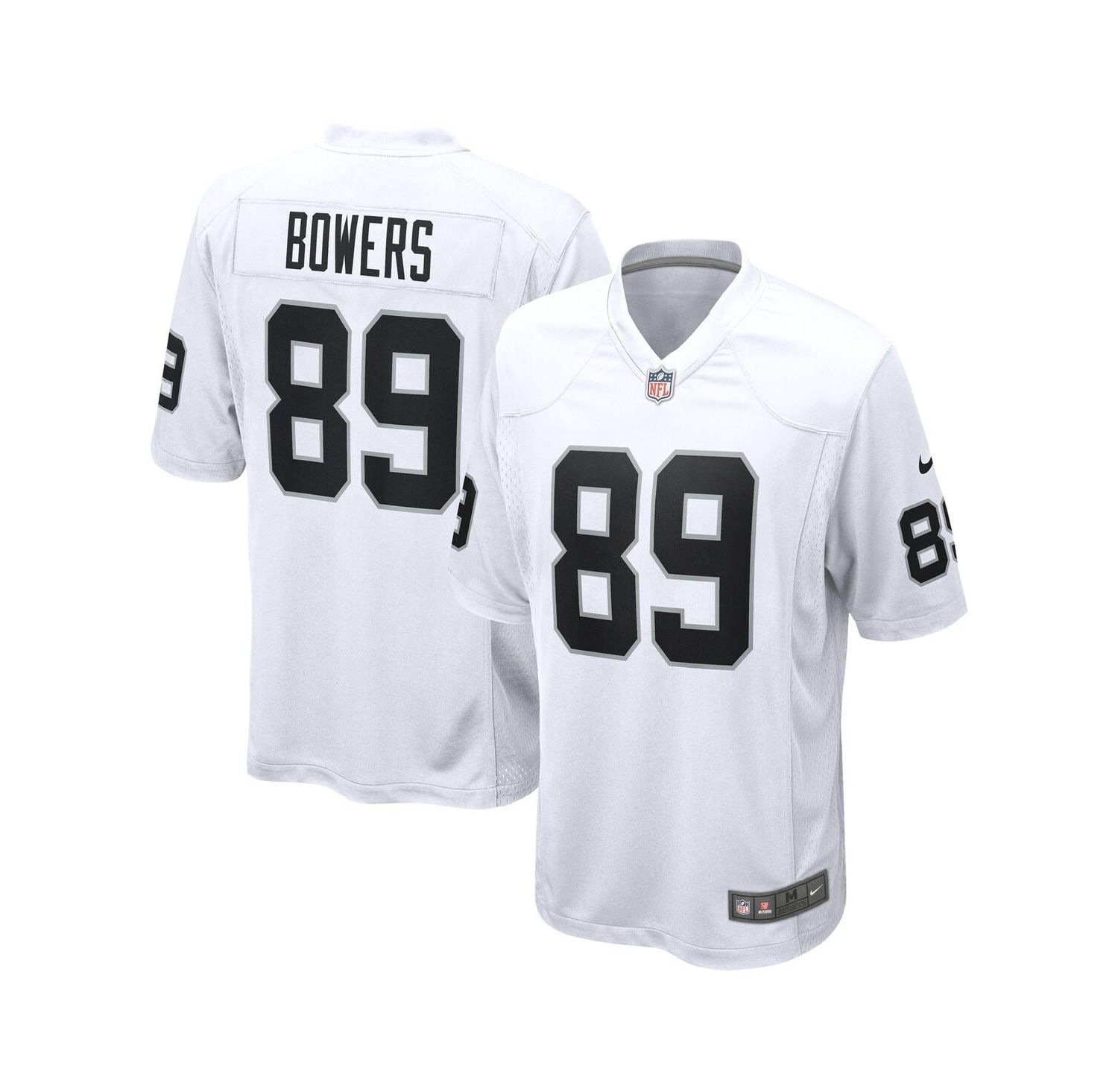 Men's Brock Bowers White Las Vegas Raiders Game Jersey