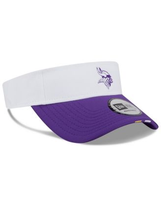 Men's White/Purple Minnesota Vikings 2025 NFL Training Camp Adjustable Visor Hat