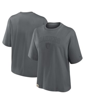 Nike - Women's Charcoal Las Vegas Raiders Glory Arch Boxy T-Shirt